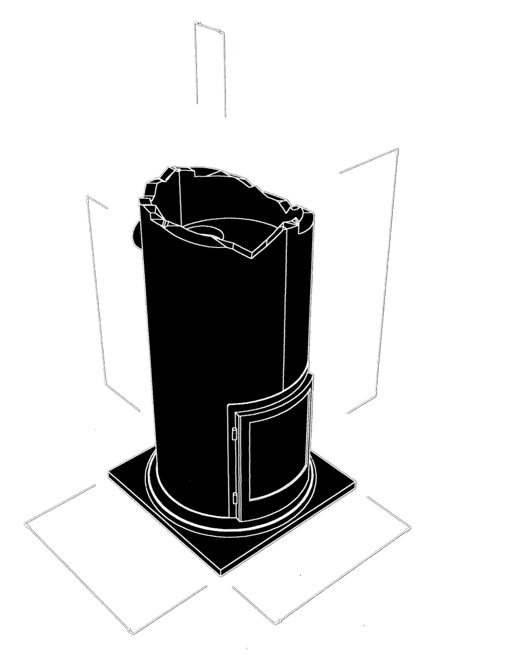 stove-pompei-mod-r360 detail #2